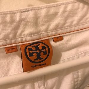 Tory Burch white jeans